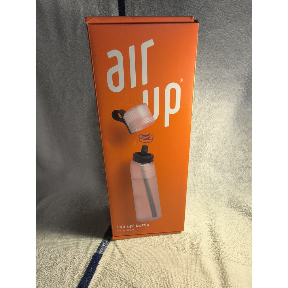 Air Up Pearl White 650ml Water Bottle Bundle Extra Hot Pink Soft Lilac Straps